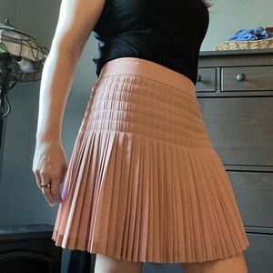 J Crew pleated skirt, light pink
